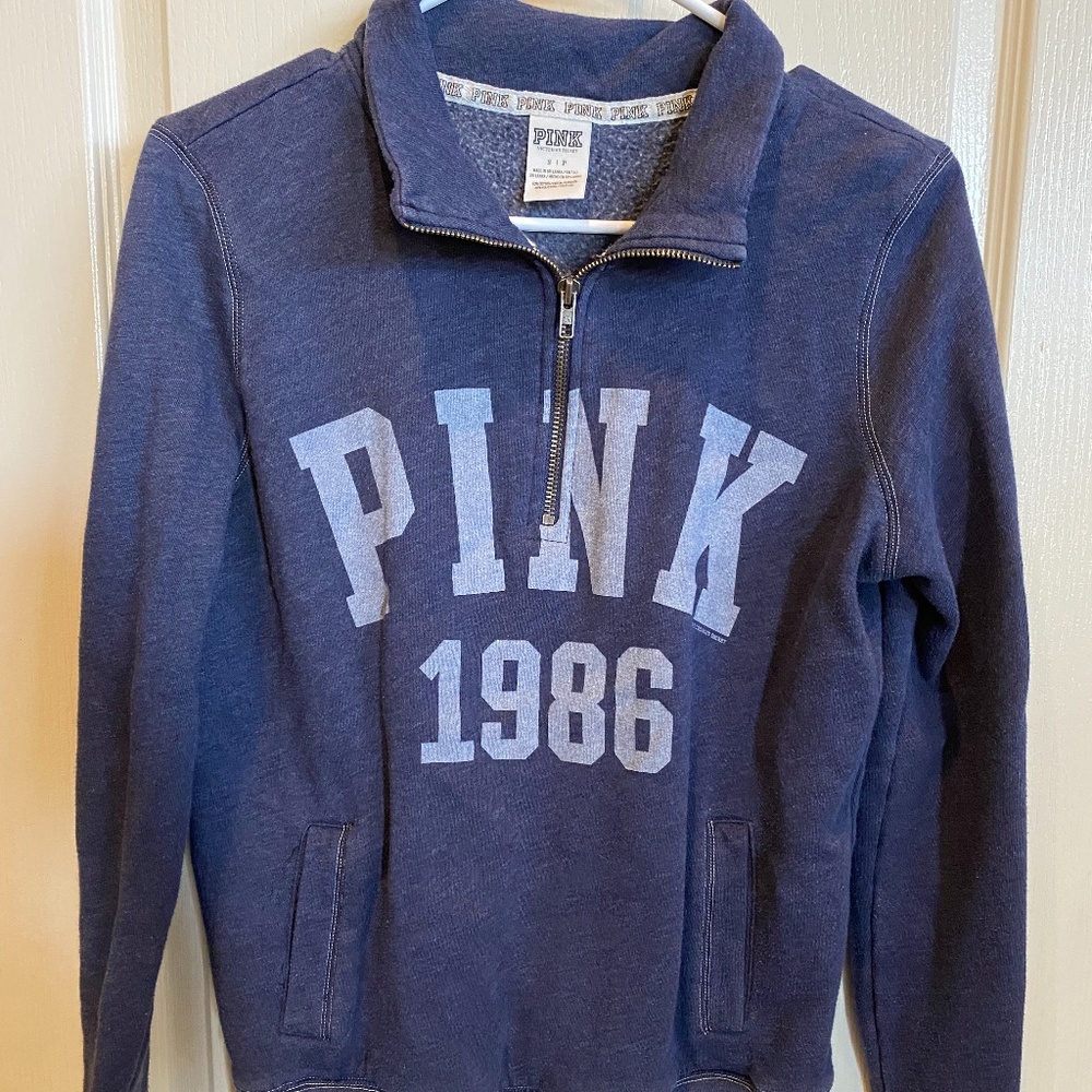 Victoria's Secret PINK Pullover Blue Jacket - S